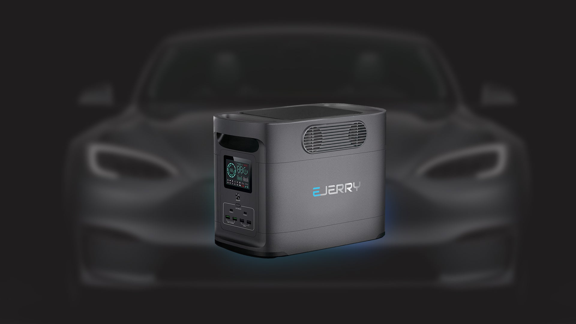Black Version of EV Charger and Car