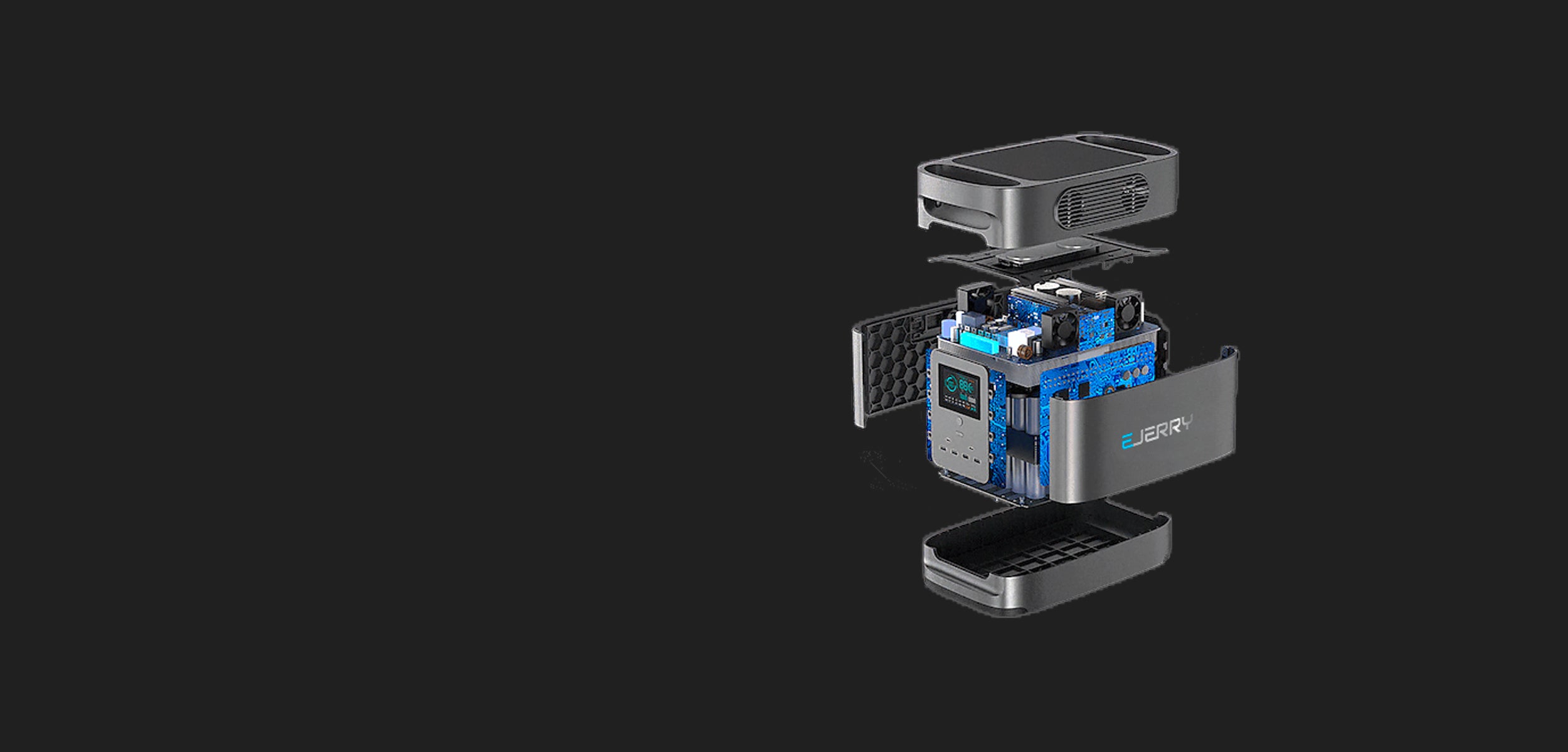 Mockup of Disassembled EJERRY EV Charger