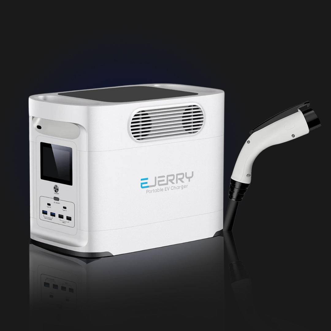 EJerry Portable Power Station with integrated EV Charging function