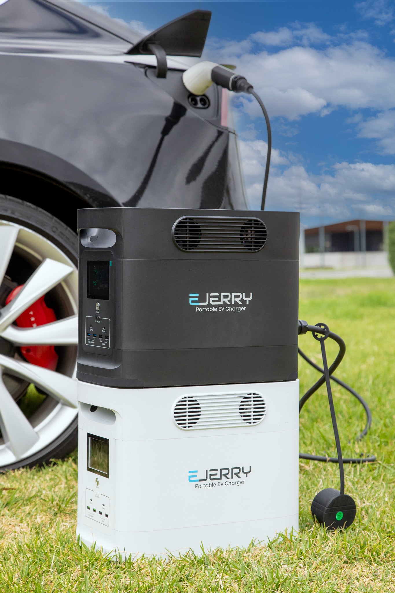 EJERRY - Portable EV Charger with Type 2 EV Charging Gun